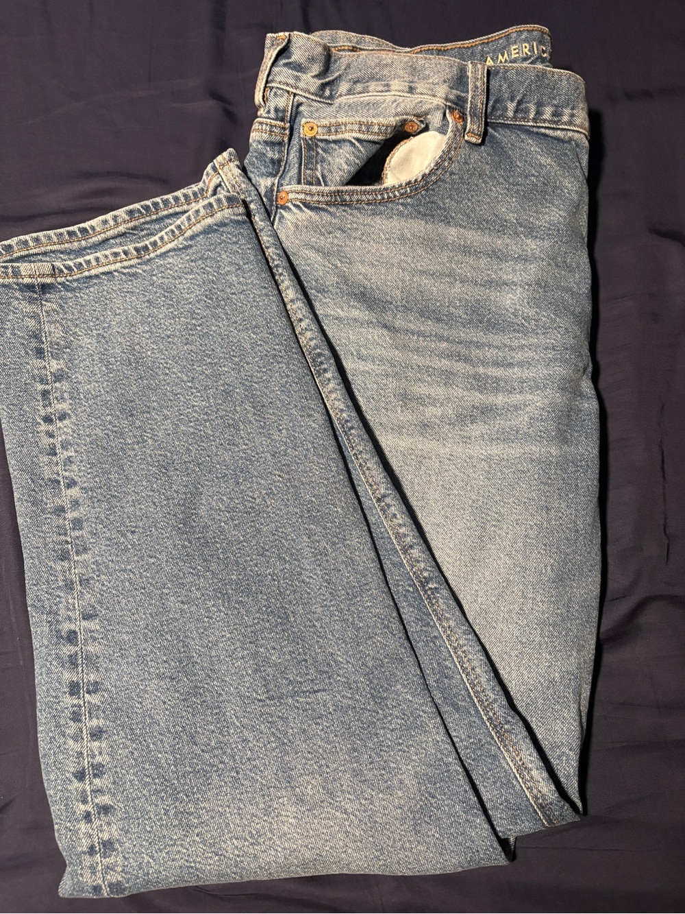 American Eagle High Rise Straight Jean